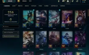 Conta Unranked com 75 Champs e 88 Skins ( MAIN SUPORTE )