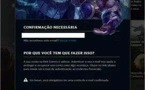 Conta Ouro | Sem email confirmado