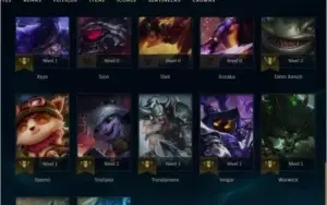 conta lol level 30 unranked