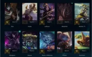 conta lol level 30 unranked