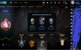 Conta lol level 199 baratin