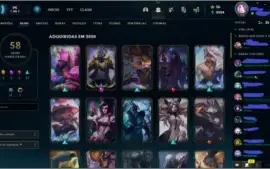Conta lol level 199 baratin