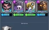 conta clash royale levle 12 ( varias  cartas full )