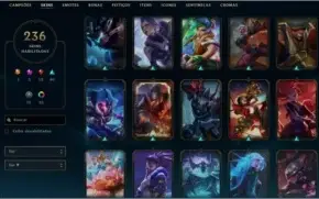Conta LOL - Diamante 4/236 Skins/Todos os Champs