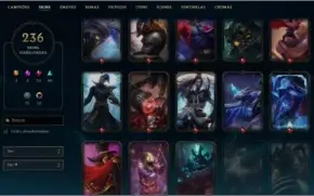 Conta LOL - Diamante 4/236 Skins/Todos os Champs