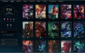 Conta LOL - Diamante 4/236 Skins/Todos os Champs