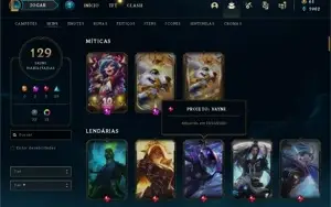 Conta ex mestre elo atual Diamante 4