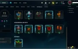 Conta League of Legends - Ouro 2 - 148 campeoes e 157 skins
