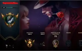 Conta gold 1 com 2 skins e poucos jogos na season