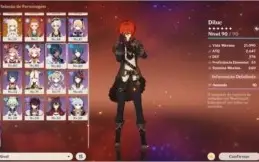 Conta Genshin Impact 13 Personagens 5S e 18 Personagens 4S
