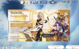 Conta Genshin Impact 13 Personagens 5S e 18 Personagens 4S