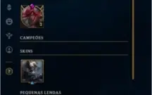 Conta de lol ouro