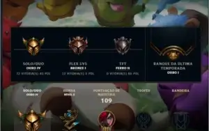 Conta de lol ouro