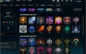 Conta de lol ouro