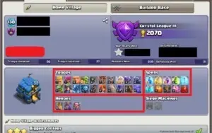 CONTA CLASH OF CLANS CV 12