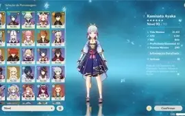 AR57 - AYAKA;YAE MIKO;EULA;ZHONGLI;CHILDE +  5 ARMAS T5