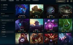 Ouro 1 com 140 Champs e 132 Skins