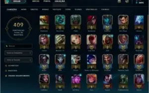 vendo conta ouro 3 com borda ouro 1 69 skins e 119 chaps