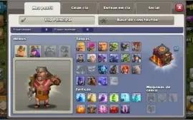 Conta Clash Of Clans - C10 semifull - 1k600 gemas