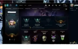 Conta lol platina 4, 303 skins, 71 emotes, 218 icones