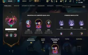 Unranked com TODOS os champs e 507 Skins ( MAIN ADC )
