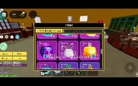 Vendo frutas no Blox fruits
