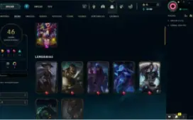 Conta LoL Gold 4 muitas skins