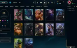 Conta LoL Gold 4 muitas skins