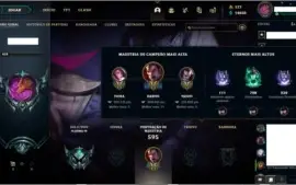 Conta league of legends lv 450 plat IV