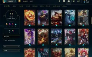 Conta prata 3 com 120 Champs e 73 Skins ( MAIN JG )