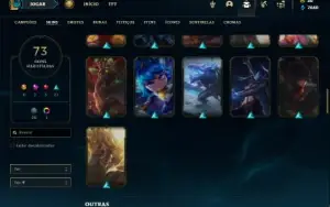 Conta prata 3 com 120 Champs e 73 Skins ( MAIN JG )