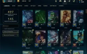 Conta prata 3 com 120 Champs e 73 Skins ( MAIN JG )