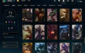 Conta prata 3 com 120 Champs e 73 Skins ( MAIN JG )