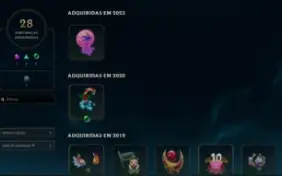 Conta lol Unranked, Nivel 331, 257 skins