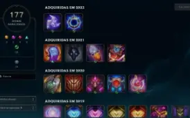 Conta lol Unranked, Nivel 331, 257 skins
