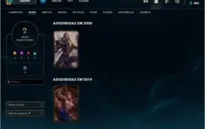 Conta de Lol Smurf Level 44