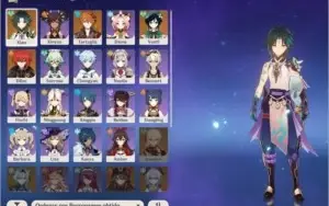CONTA AR 51 COM XIAO + CHILDE + DILUC + VENTI + ARCOS 5*