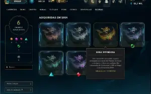 Mestre com 31 Champs e 1 Skin