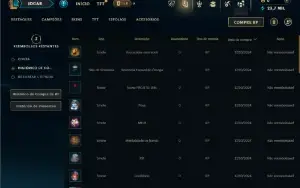 Mestre com 31 Champs e 1 Skin