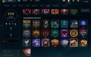 Conta League Of Legends - Season 4 - 103+ skins