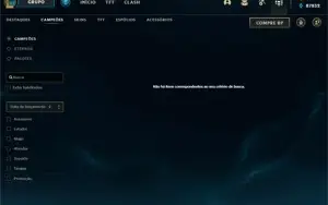 Conta LOL 2016 Gold 1 - Todos campeões, 337 skins