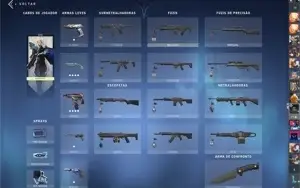 CONTA VALORANT BRONZE 3 TODOS PERSONAGENS 5 SKINS DE PISTOL