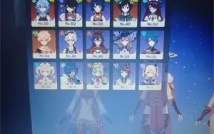 Conta de Genshin com Ganyu, AR27, stamina full