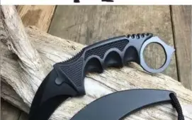 Faca Karambit Cs Go Black Hawk - Combate - Afiado