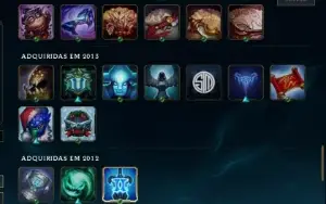 Conta De 2012 - Skins E Icones Raros