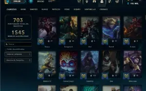 CONTA LOL - LVL 472 - 175 Champions - 153Skins - FULL ACESSO