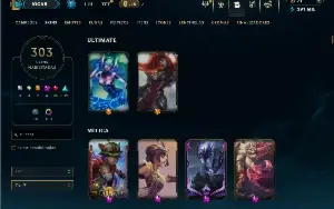 Unranked com TODOS os champs e 303 Skins ( Nivel 847 )