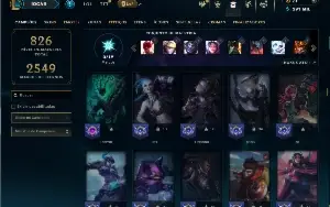 Unranked com TODOS os champs e 303 Skins ( Nivel 847 )