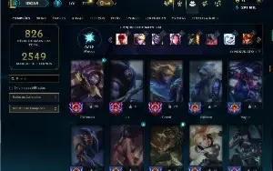 Unranked com TODOS os champs e 303 Skins ( Nivel 847 )