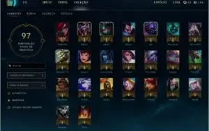 CONTA LEAGUE OF LEGENDS LOL BORDA PRATA 23 CAMPEÕES 19 SKINS